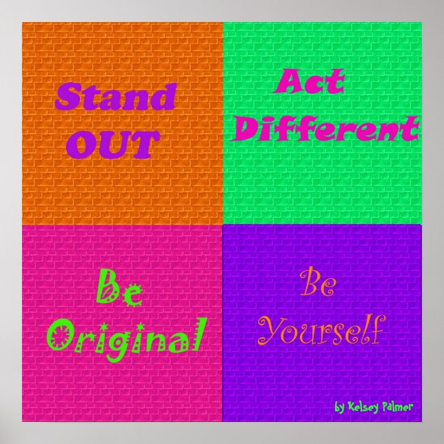 Ways to Be Yourself Poster (Front)