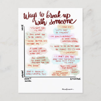 Ways to Breakup Postcard