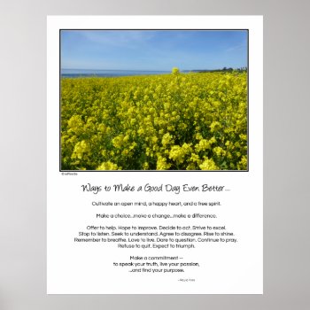 Ways To Make A Good Day Even Better...poster Poster by inFinnite at Zazzle