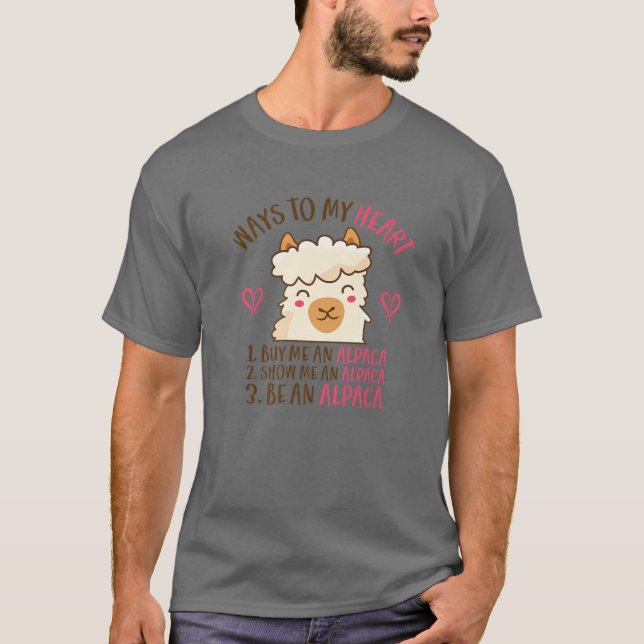 Ways To My Heart Valentin's Day Couples In Love Ll T-Shirt (Front)