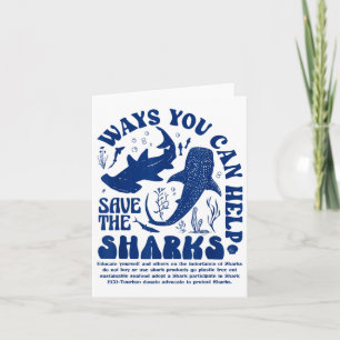 Ways You Can Help Save The Sharks Card
