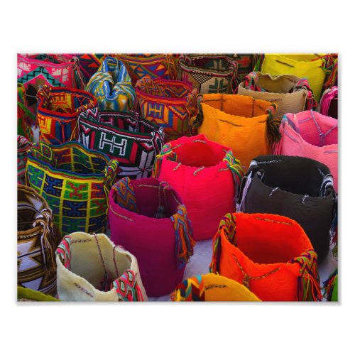 Wayuu mochilas bags for sale in Colombia Photo Print