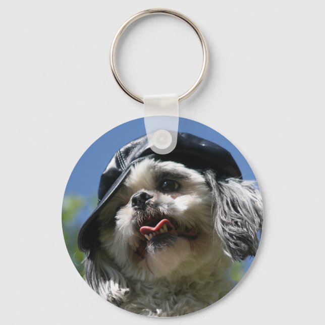 waz up dog keychain (Front)