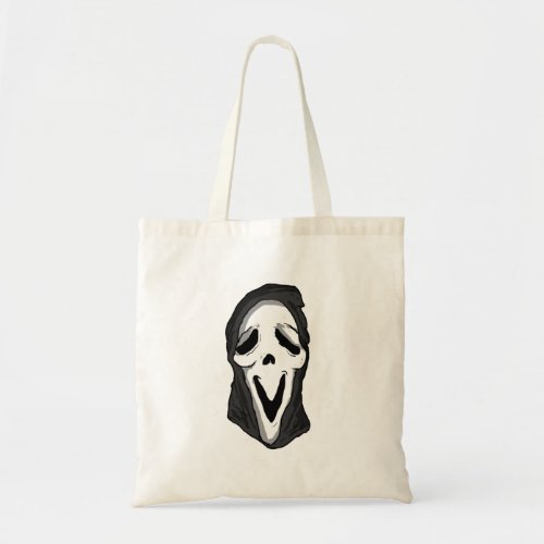 wazzup iconic scream head scary movies tote bag