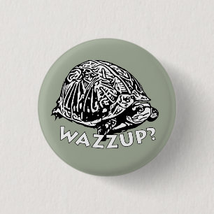 Wazzup - Small, 1¼ Inch Round Button