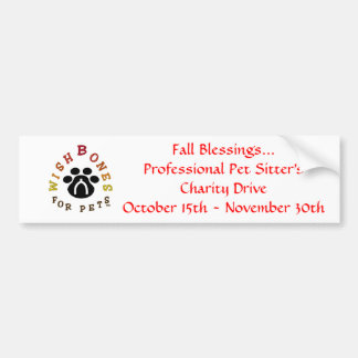 wbloglargeA, Fall Blessings...Professional Pet ... Bumper Sticker