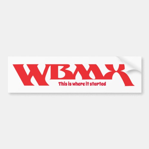 WBMX Bumper Sticker