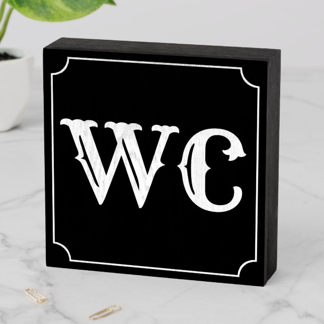 WC Bathroom sign (In Situ Horizontal)