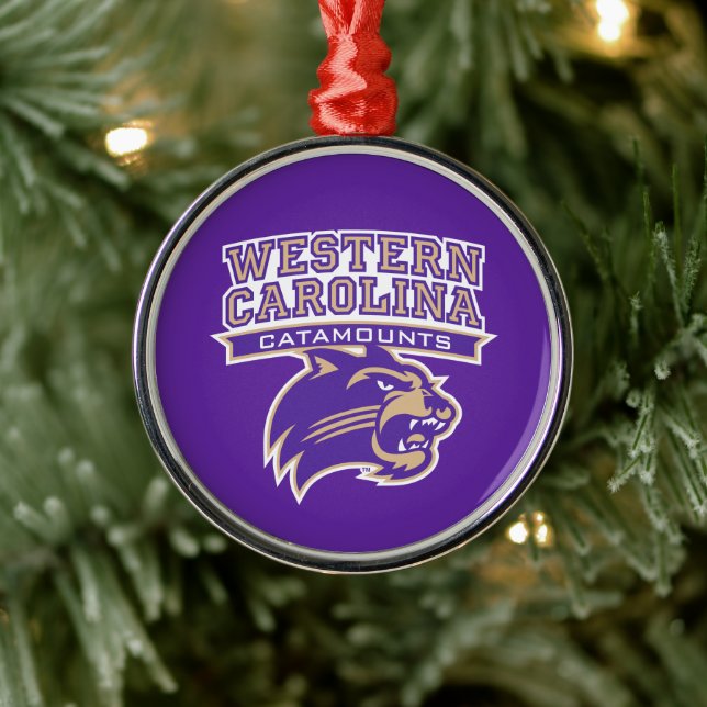 WC Catamounts Metal Ornament (Tree)