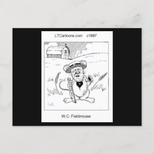 WC Fieldmouse Cute Little Mouse Rick London Postcard