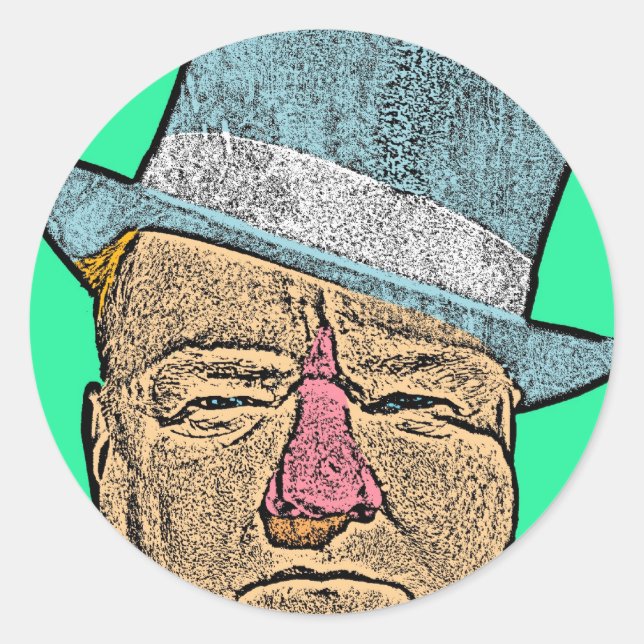 WC Fields Classic Round Sticker (Front)