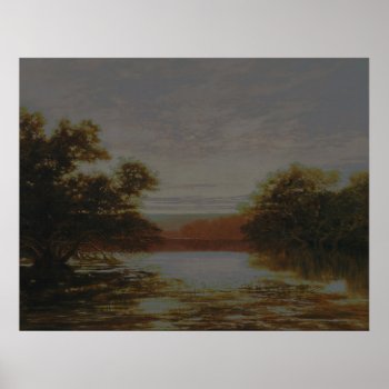 Wc Piguenit - An Australian Mangrove  Ebb Tide (mo Poster by niceartpaintings at Zazzle