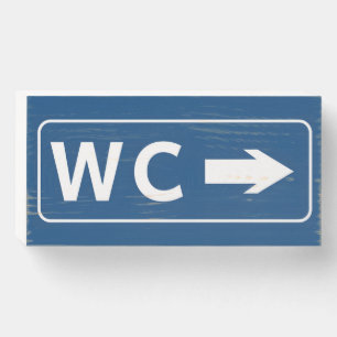 WC Toilet Restroom Sign