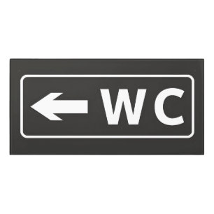 WC Toilet Restroom Sign
