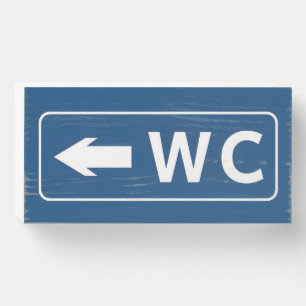 WC Toilet Restroom Sign