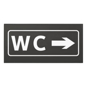 WC Toilet Restroom Sign