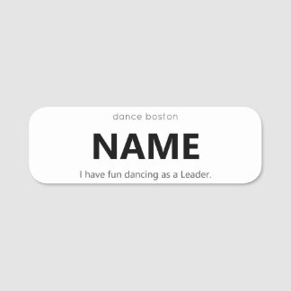 WCS Leader Name Tag