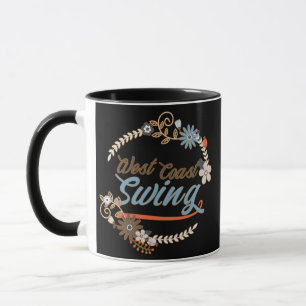 WCS Vintage West Coast Swing Dance  Mug