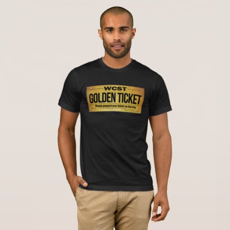 Wcst Golden Ticket  Men's Basic Bella Canvas T-shirt
