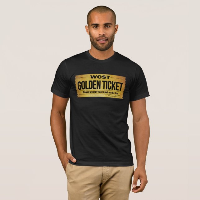 WCST GOLDEN TICKET  Men's Basic Bella Canvas T-Shirt (Front Full)