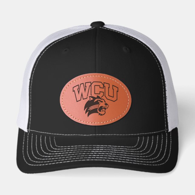 WCU Catamounts Leather Patch Hat (Front)