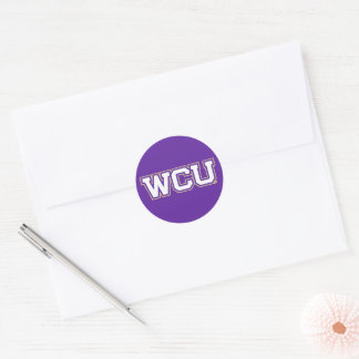 WCU CLASSIC ROUND STICKER