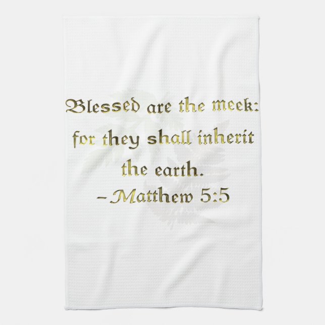 WDJS: Blessed Are the Meek Towel (Vertical)