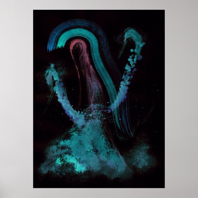 WDV - 089 - Rooted Heron Poster (Front)