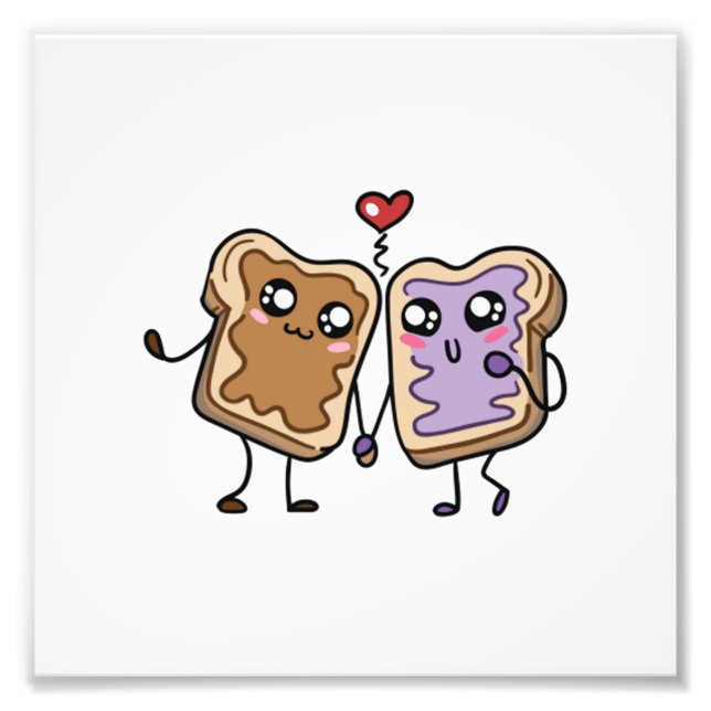 We&39;re Great Together Like Peanut Butter &amp; J Photo Print (Front)