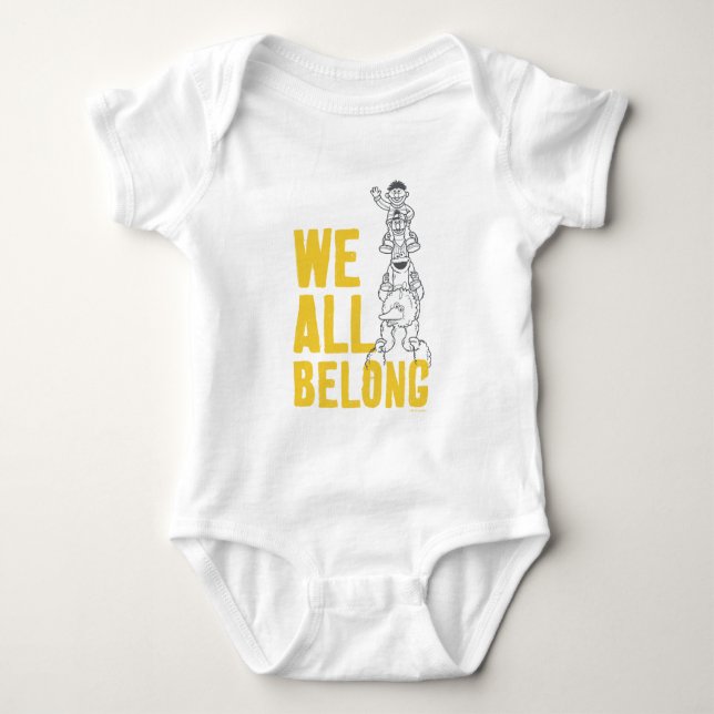We All Belong Baby Bodysuit (Front)