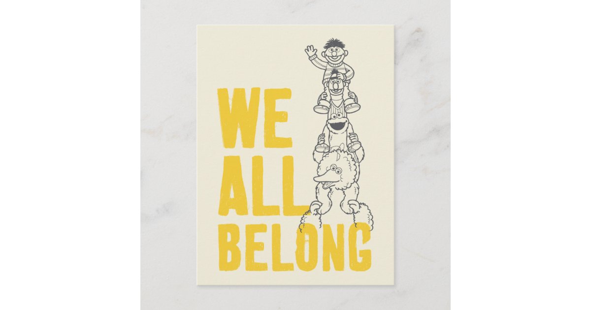 We All Belong Postcard | Zazzle