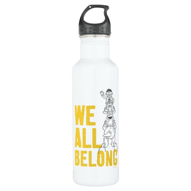 We All Belong Stainless Steel Water Bottle (Front)