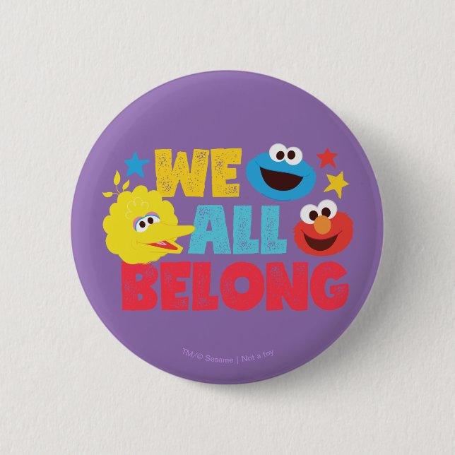 We All Belong Stars Button (Front)
