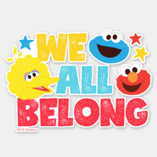 We All Belong Stars Sticker