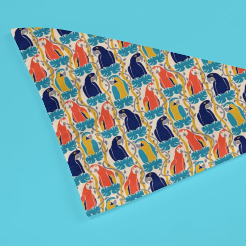 We All Caw For Macaws Tropical Bird Pattern Bandana