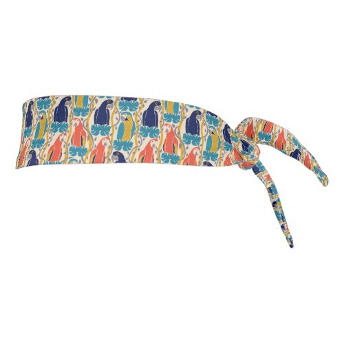 We All Caw For Macaws Tropical Bird Pattern Tie Headband