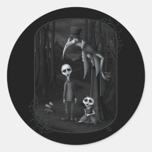 We All Fall Down Classic Round Sticker