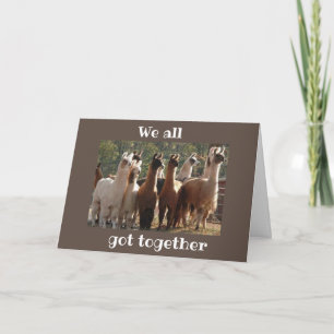WE ALL "GOT TOGETHER" **RETIRING" CARD