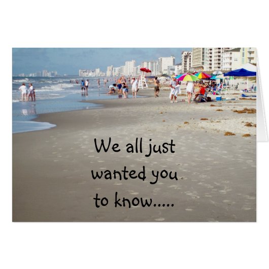 WE ALL GOT TOGETHER TO SAY 50 IS NOT A DAYATBEACH! (Front Horizontal)