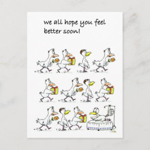 We all hope you feel better soon! postcard