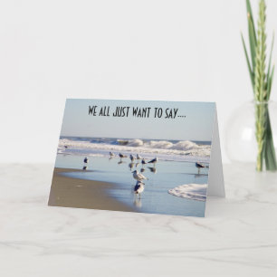 WE ALL JUST WANT TO SAY CONGRATULATIONS CARD