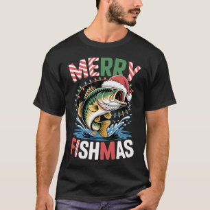 We All Know Who Really Catches The Big One! Santa  T-Shirt