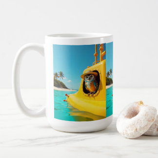 we all live in a yellow submarine fun mug