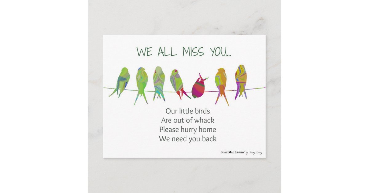 Attendance Postcard 4 x 6 In, 48 Pack We Pawsitively Miss You Postcards