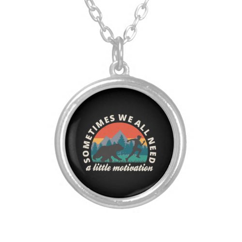  We All Need A Little Motivation Fun Silver Plated Necklace