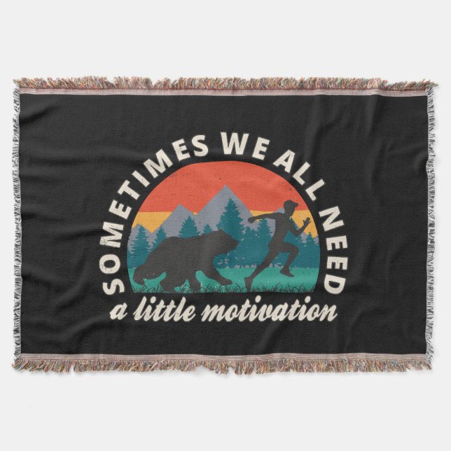  We All Need A Little Motivation Fun Throw Blanket (Front)