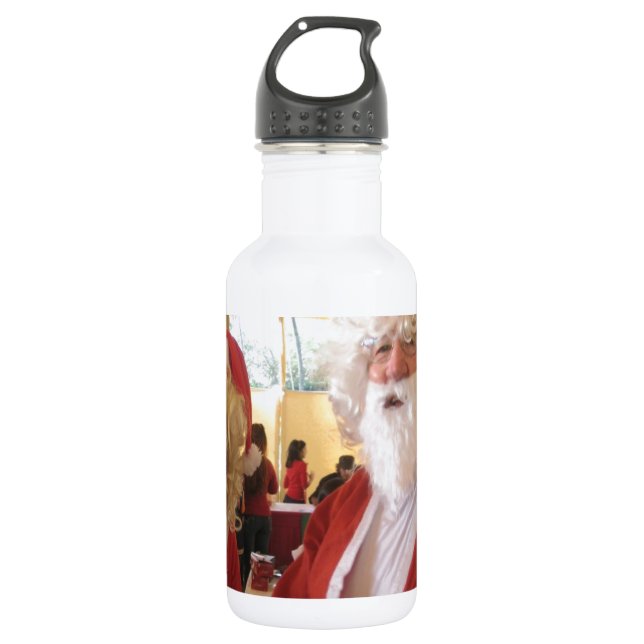 WE ALL NEED LOVE SANTA Hohoho!.jpg Water Bottle (Front)
