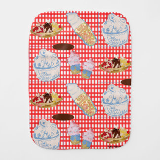 We All Scream For Ice Cream Baby Burp Cloth