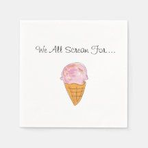 We All Scream For Ice Cream Napkins