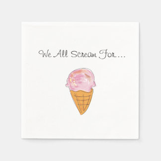 We All Scream For Ice Cream Napkins
